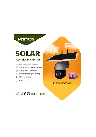 Neutron 3mp 4g Solar Güneş Enerjili Ip Kamera