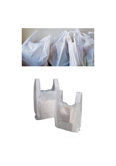 Beyaz Poşet Kalın Orta Boy Hışır Atlet Poşet 5 Kg