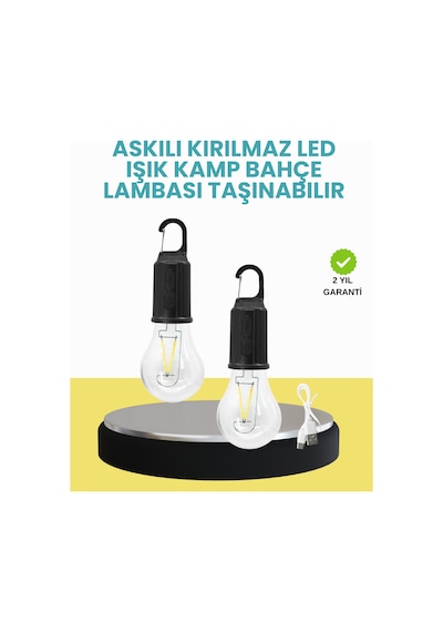 Lvsqvr Su Geçirmez Dış Me Led Çadır Işığı