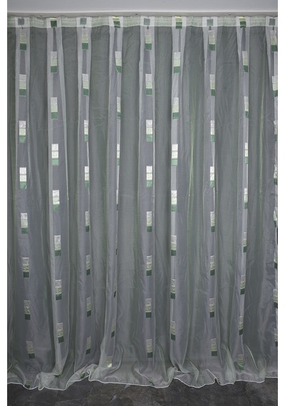 Organze 2200 Krem Renk 5 3 Hazır Dikilmiş Pileli Fon Perde 300 260 Cm
