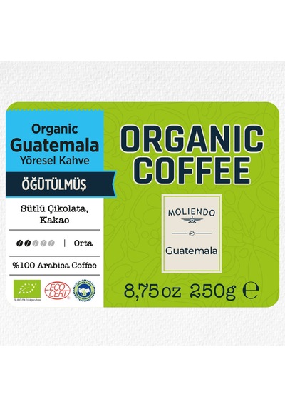 Moliendo Organic Guatemala Shb Yöresel Kahve Öğütülmüş 250 G