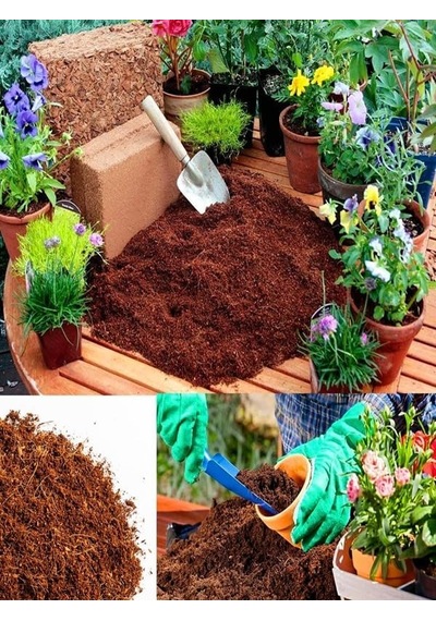 Hindistan Cevizi Torfu%100 Doğal Torf - Cocopeat Hindistan Cevizi Lifi - Doğal Bitki Toprağı 1 Lt 0