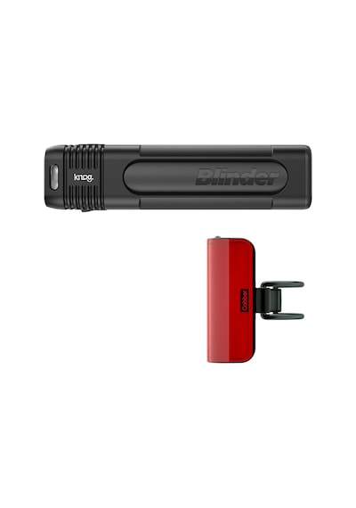 Knog Bld 1300 & Mid Cobber, Şarjlı Far Seti / Fst-413 Siyah
