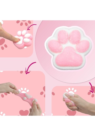 3 Adet Kedi Patisi Squishy Seti, Kedi Patisi, Taba Squishy Pati, Tatlı Yumuşak Kedi Patisi, Giderici Ve Rahatlama, Çocuklar/yetişkinler İçin, Can Sıkıntısına Karşı Mükemmel