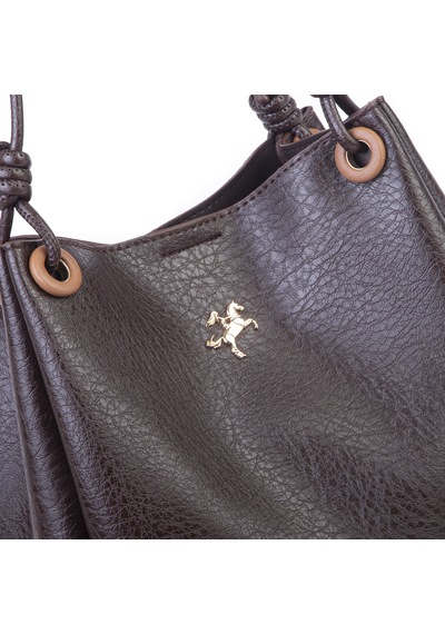 Nas Bag Kadın 2 Li Set Omuz Ve Çapraz Çanta Kahve Taba Victoria Diğer