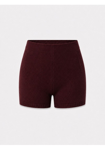 Xint Bordo Doğal Yün Dokulu Regular Fit Şort 850944
