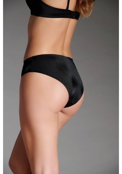 Eros Kadın Lazer Kesim Silikonlu Slip Siyah 001
