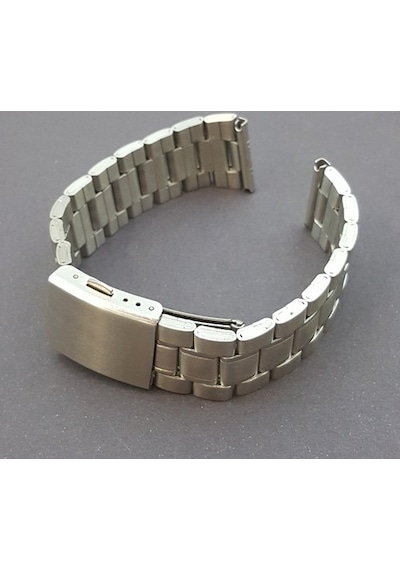 Çelik Metal Kol Saat Kordonu Yandan Basma Anahtarlı 26 Mm (A-01)
