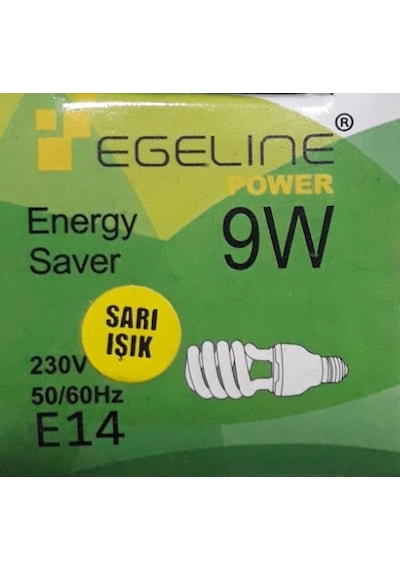 Egelıne Tasarruflu Ampul 9w E14 Gün Işığı Diğer