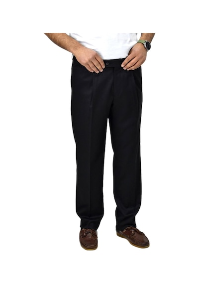 Notra Erkek Pileli Klasik Kumaş Pantolon P1174 Bgl-st04410 Siyah