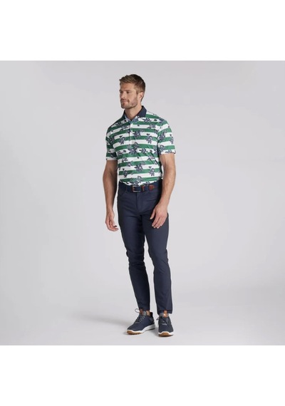 Puma Garden Pique Polo Çiçek Baskılı Erkek Golf Tshirt Vine-deep Navy