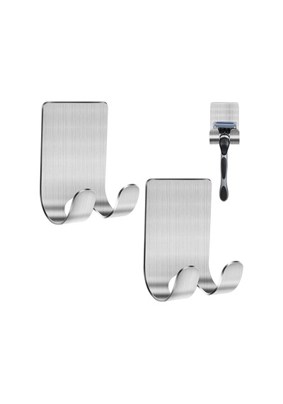 2'li Paslanmaz Çelik Metal Banyo Jilet Ve Traş Bıçağı Tutucu, Kendinden Yapışkanlı, Çift Askılı, Delme Gerektirmez, Su Geçirmez, Nemli Ortama Dayanıklı, Fayans, Mermer, Cam, Ahşap Uyumlu Gümüş 2'li Paslanmaz Çelik Metal Banyo Jilet Ve Traş Bıçağı Tutucu, Kendinden Yapışkanlı, Çift Askılı, Delme Gerektirmez, Su Geçirmez, Nemli Ortama Dayanıklı, Fayans, Mermer, Cam, Ahşap Uyumlu Gümüş