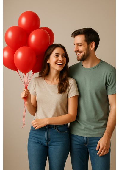 Metalik Balon 11 İnc 28 Cm 10 Adet Parti Doğum Günü Kutlama Süsleri Kırmızı