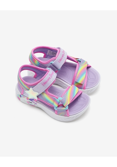 Skechers Unıcorn Dreams Sandal-dreamy Unıcorns Büyük Kız Çocuk Mor Işıklı Sandalet 303107l Lvmt