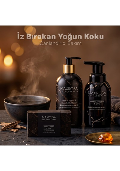 Maxrosa Aromatherapy Dark Amber & Oud Sıvı Sabun 500 Ml