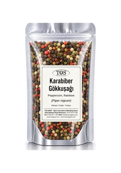 Gökkuşağı Karabiber 500 gr (1. Kalite) Piper nigrum / Peppercorn, Rainbow