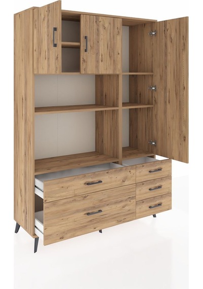 Hyperion Dolap 7 Raflı 5 Çekmeceli 3 Kapaklı 132x44x195 Çam-çam/çam Atlas Çam/atlas Çam Hyperion Dolap 7 Raflı 5 Çekmeceli 3 Kapaklı 132x44x195 Çam-çam/çam Atlas Çam/atlas Çam
