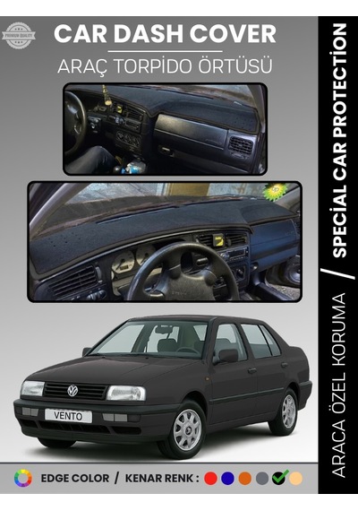 Volkswagen Vento 1992-1998 Torpido Örtüsü Ön Göğüs Koruma Torpido Koruma Tam Uyum Araca Özel - 513 Stiloto