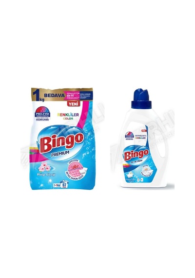 Bingo Renkliler Toz 8 Kg + Beyazlar İçin Sıvı Det. 2600 Ml 2'li Set Diğer
