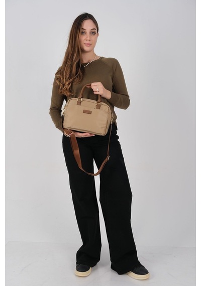 Silver Polo Sp1217 Kadın El Çantası Saten Vizon-camel