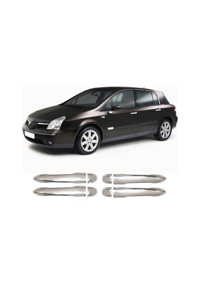 Renault Vel Satis Uyumlu 2006-2009 Krom Kapı Kolu 4 Kapı Paslanmaz Çelik