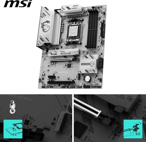 Msı Mb B850 Gamıng Plus Wıfı6e Am5 Ddr5 8200mhz Oc Dp 2x M.2 Usb 10gbs 2,5g Lan Wı-fı 6e Atx
