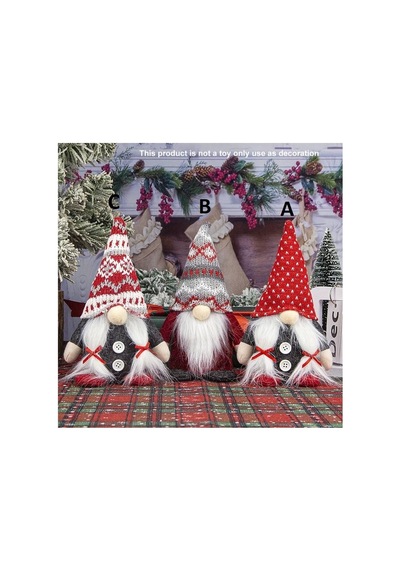 20 Cm Nordik Noel Cücesi Yılbaşı Çam Ağacı Süsü Yılbaşı Peluş Figür