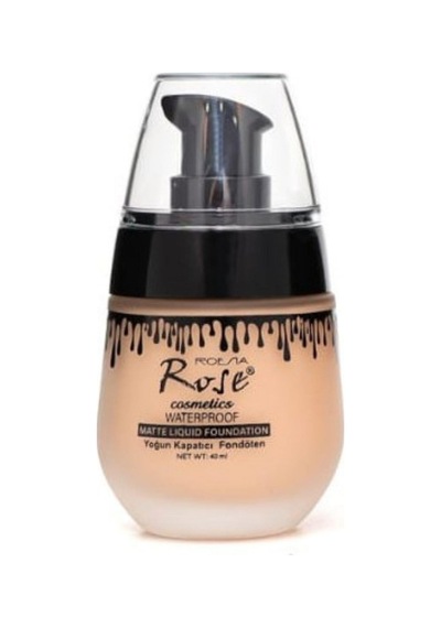 3b Trend Rose Waterproof Mat Likit Fondöten No:4 Yoğun Kapatıcı, Suya Dayanıklı, Uzun Süre Kalıcı N.04