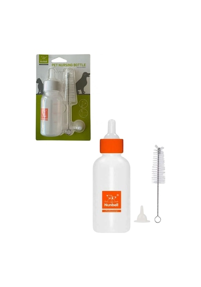 Yavru Kedi Ve Köpek Biberon Seti Temizleme Fırçalı 50 Ml.