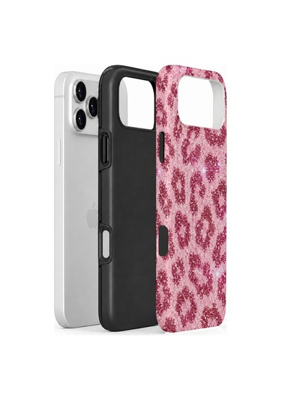 Velvoria Valestra Pembe Leopar Apple iPhone Uyumlu 17 Pro Darbe Korumalı Kılıf Valestra Select - Pembe Leopar