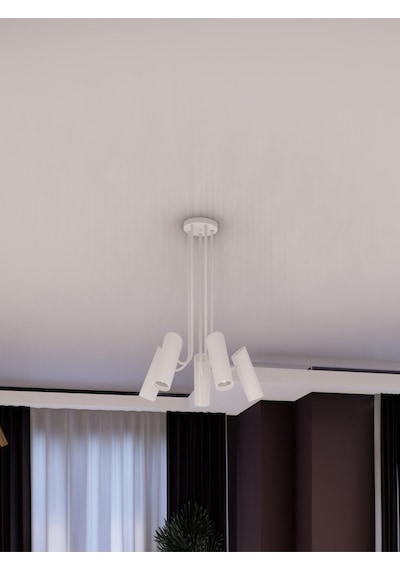 Liora Beyaz Minimalist 5 Li Spot Sarkıt Avize Gu10 Duylu 1 ADET