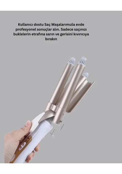 Astraltech Profesyonel Dalgalar İçin Sıcaklık Dengeleme Sistemli Bukle Maşası