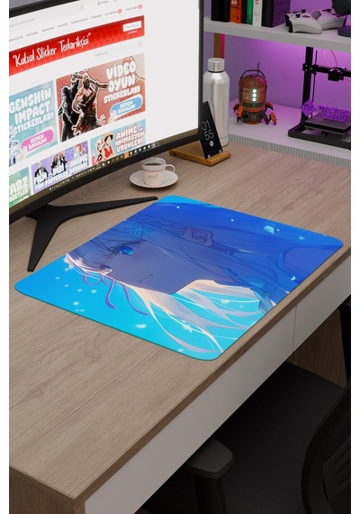 Re Zero Kaymaz Dikişli Kauçuk Oyuncu Mousepad V1 - 48x40 Xl Gaming Mouse Pad Fare Altlığı