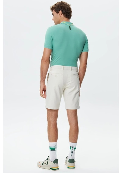 Lacoste Men's Slim Fit Organic Cotton Bermuda Shorts Erkek Dar Kesim Organik Pamuk Bermuda Şort Krem