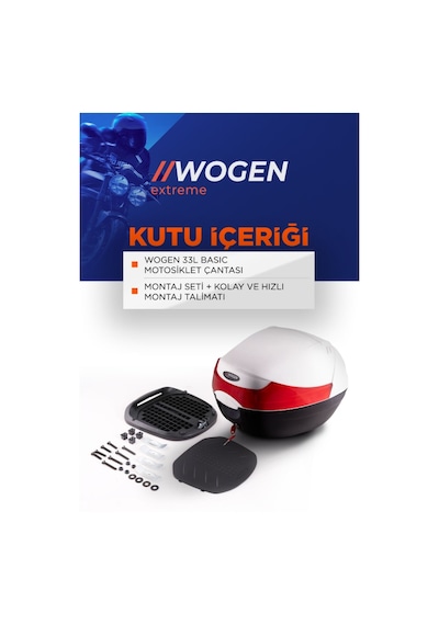 Wogen Arka Çanta 33 Litre Basic Beyaz 1401 002 Yerli