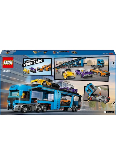 LEGO® 60408 Spor Arabalı Araç Taşıma Kamyonu 998 Parça