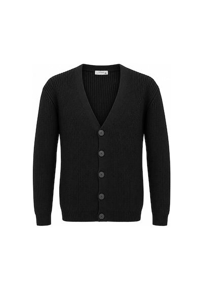 Classics Men Günsa Comfort Fit Erkek Tam Düğmeli Triko Ceket - 7833 Siyah Classics Men Günsa Comfort Fit Erkek Tam Düğmeli Triko Ceket - 7833 Siyah