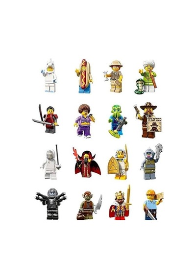 Lego Minifigür - Seri 13 - 71008 - 16 Figür Tam Set