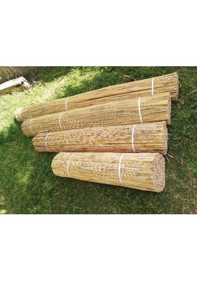 Kamış Hasır Bambu Çit 1m X 5m Sarı Doğal Hali 100 500 Diğer