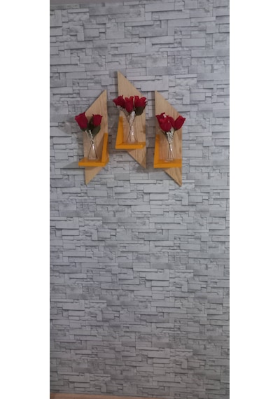 Ahşap Raf Çiçeklik 13.5x55 Cm