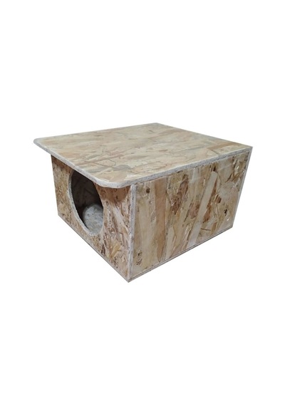 Goxawee Kedi Evi Dış Ortam Uygun Ahşap Kedi Evi Osb 35x33x23 Cm