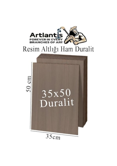 Artlantis Karakalem Eskiz Çizim Seti Durolit Seti 35x50 Cm 1 Paket Pastel Dağıtıcı Kalem Resim Kağıdı Dereceli K