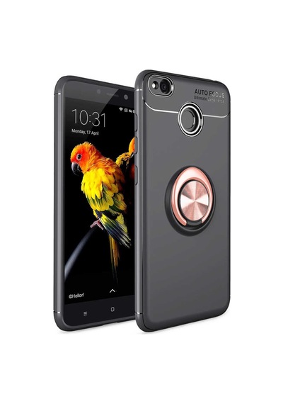 Xiaomi Redmi 4X Kılıf Yüzüklü Magnetli Ravel Case