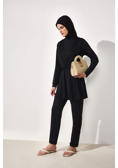 Defacto Regular Fıt 5li Siyah Burkini Mayo G7445ax26hsbk27 Siyah-bk27