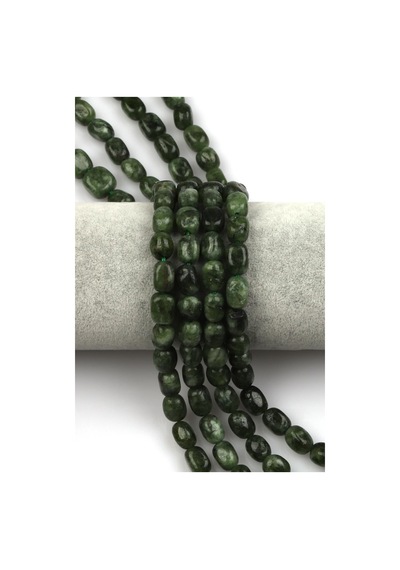 Yeşil Kuvars Doğal Taş Dizi 7 X 11 Mm Şekilsiz Kesim Mavi