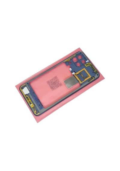 Tkgz  Samsung Uyumlu Galaxy M33 Full Kasa Arka Kapak Batarya Kapağı - Mavi Çok Renkli