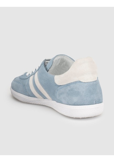 Açık Mavi Süet Deri Kadın Sneaker
