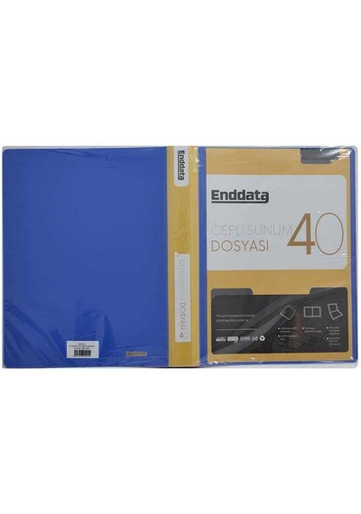 Enddata Ön Cepli Sunum Dosyası 40'lı Mavi 1240-1
