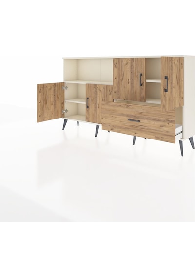 Arges Konsol 4 Raflı Tek Çekmeceli 4 Kapaklı 176x30x99 Aytaşı-çam Aytaşı-çam Arges Konsol 4 Raflı Tek Çekmeceli 4 Kapaklı 176x30x99 Aytaşı-çam Aytaşı-çam