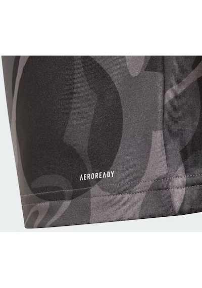 Adidas Essentials Aeroready Seasonal Print Crop Çocuk Tişört C-adııa3021c40a00 Siyah